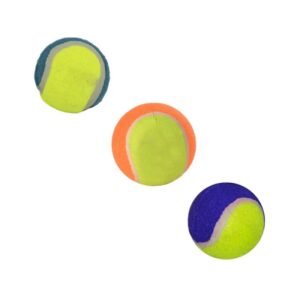 Kit 3 Bolas de Tênis Brinquedo para Cachorro Mordedor Pet Cores Diversas
