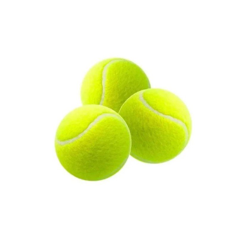Kit 3 Bolas de Tênis Brinquedo para Cachorro Mordedor Pet Cores Diversas - Imagem 4