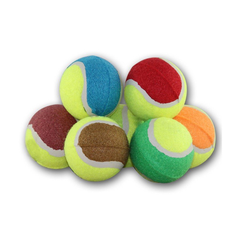 Kit 3 Bolas de Tênis Brinquedo para Cachorro Mordedor Pet Cores Diversas - Imagem 5