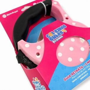 Guia retrátil 5M p/ Cães Atacado Pet Shop