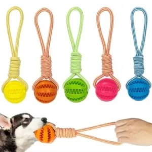 CT Corda com bola petisco 32 cm p/ cachorro atacado pet shop R2143